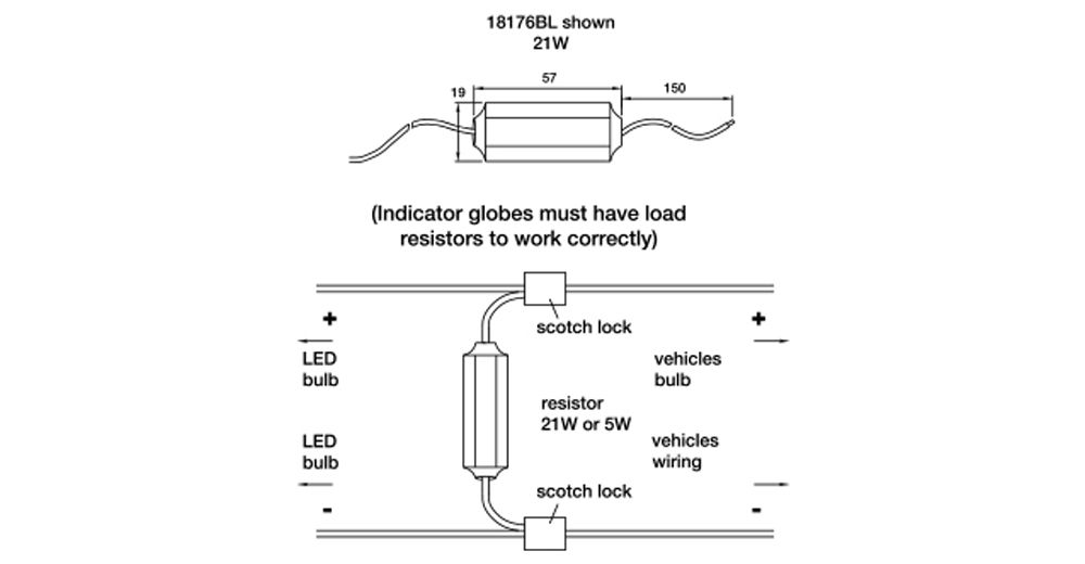 LED Load Resistor Diagram