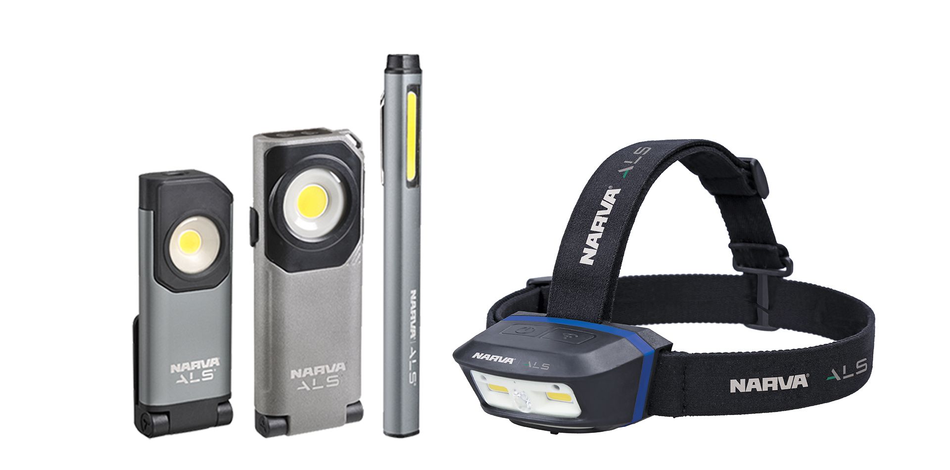 Narva ALS utility lights and head torch