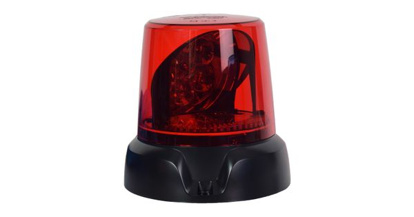 Rotating red store beacon light