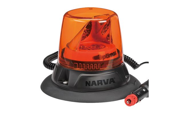 Narva  10-33V Optimax LED Rotating Beacon Magnetic Mount (Amber)