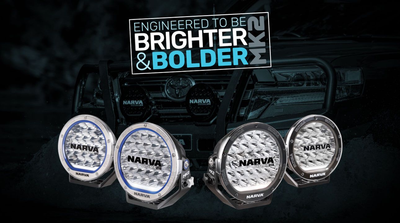 Narva Ultima MK2 slogan engineered to be brighter slogan with driving lights