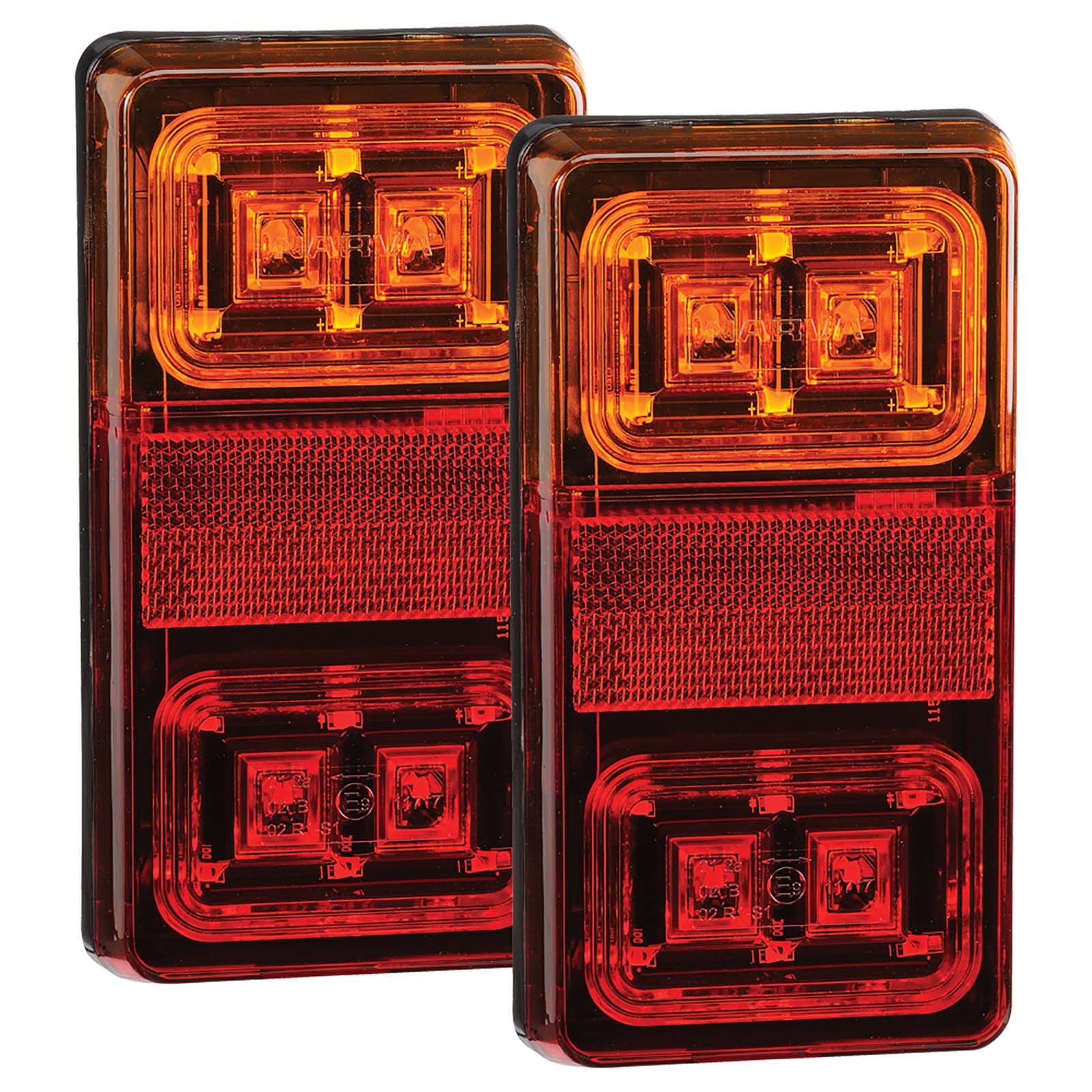 Pair New LED Tail Lights for Lada Niva 4X4 Rear Tail Reverse Turn Signal  Lights