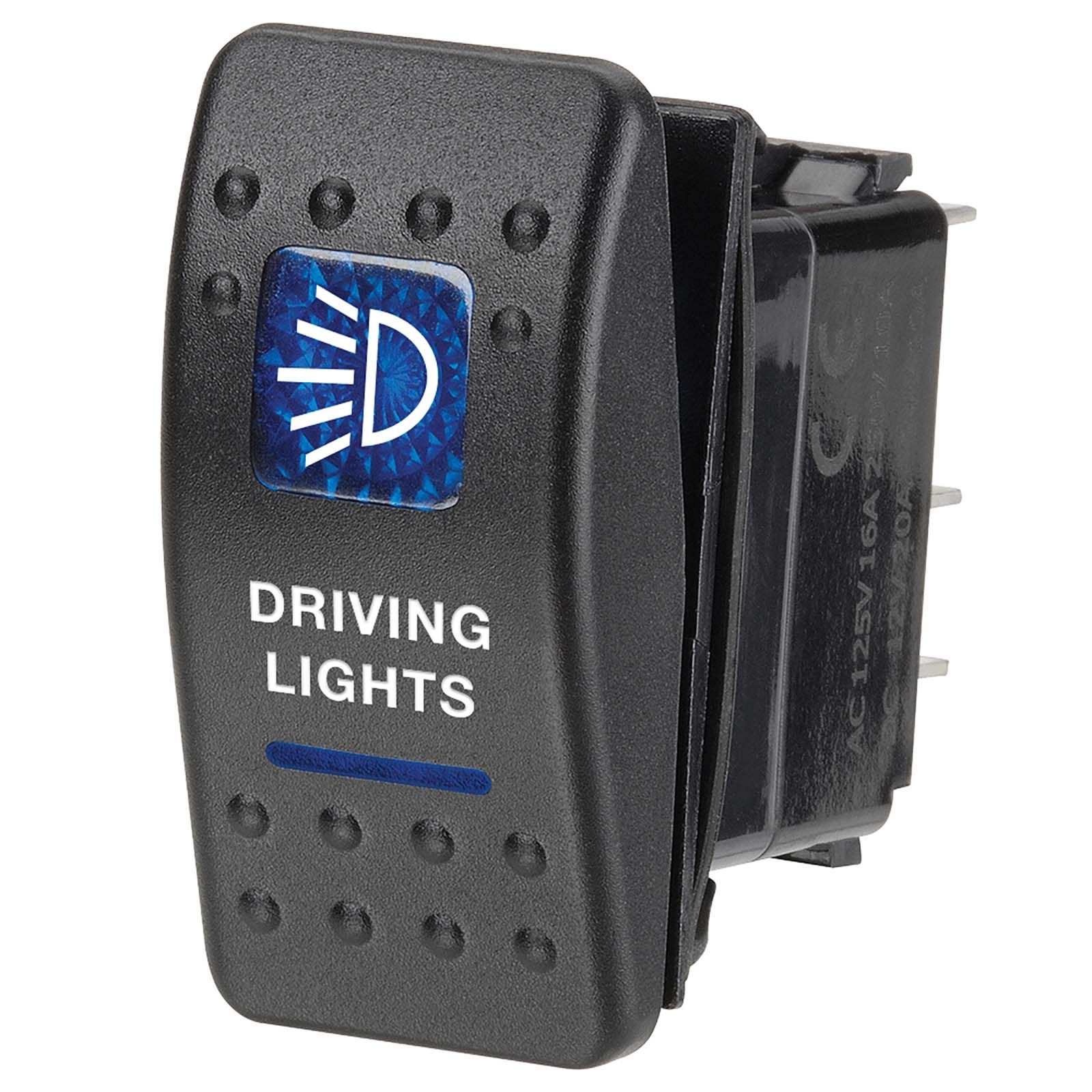Narva 12 Volt Illuminated Off On Sealed Rocker Switch with