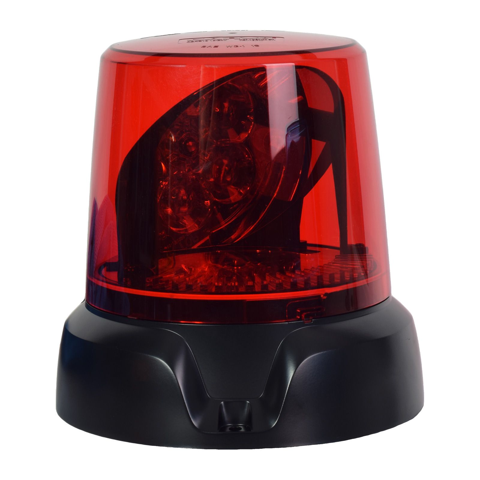 Narva 12 24V Aeromax LED Rotating Beacon 3 bolt mount Red