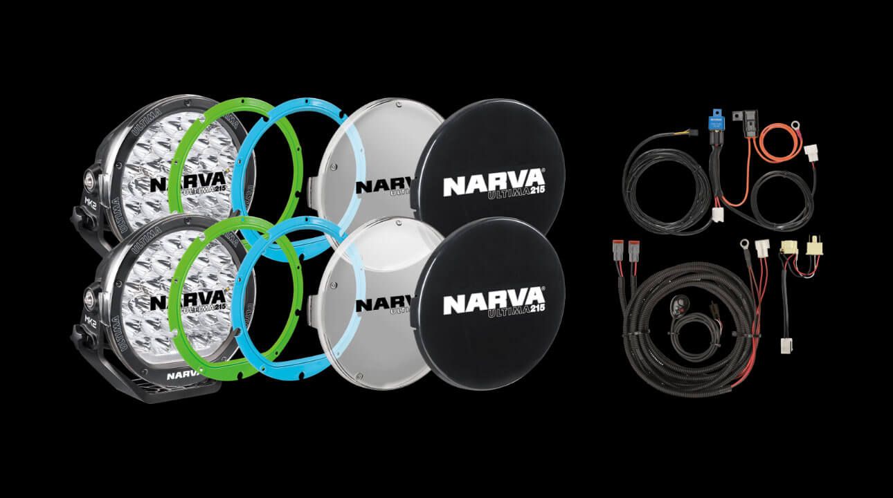 Narva Ultima MK2 LED driving light kit contents