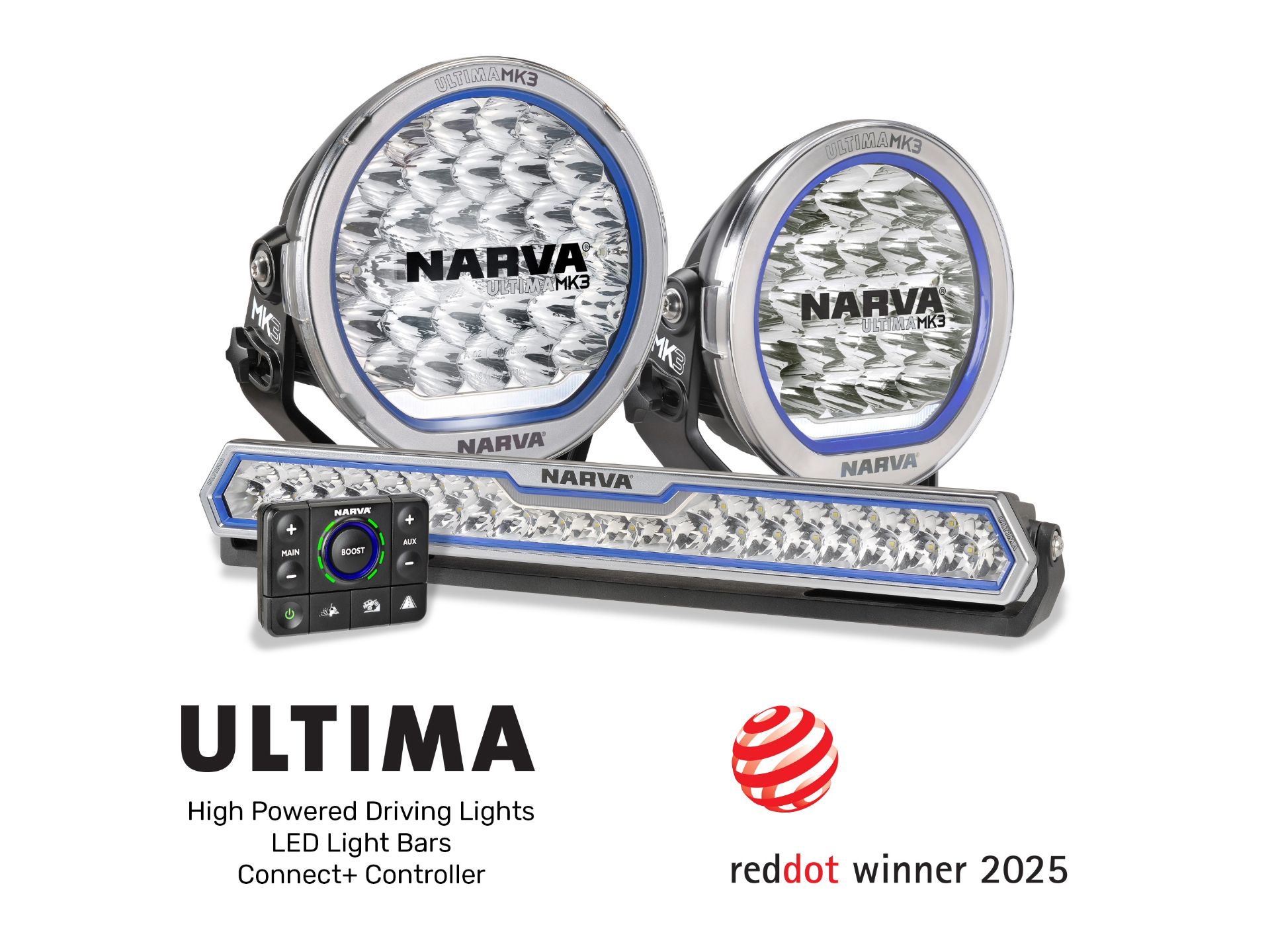 Ultima Driving Lights on a truck