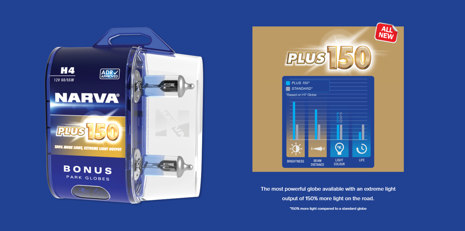 Narva Halogen Performance Globes Plus 150