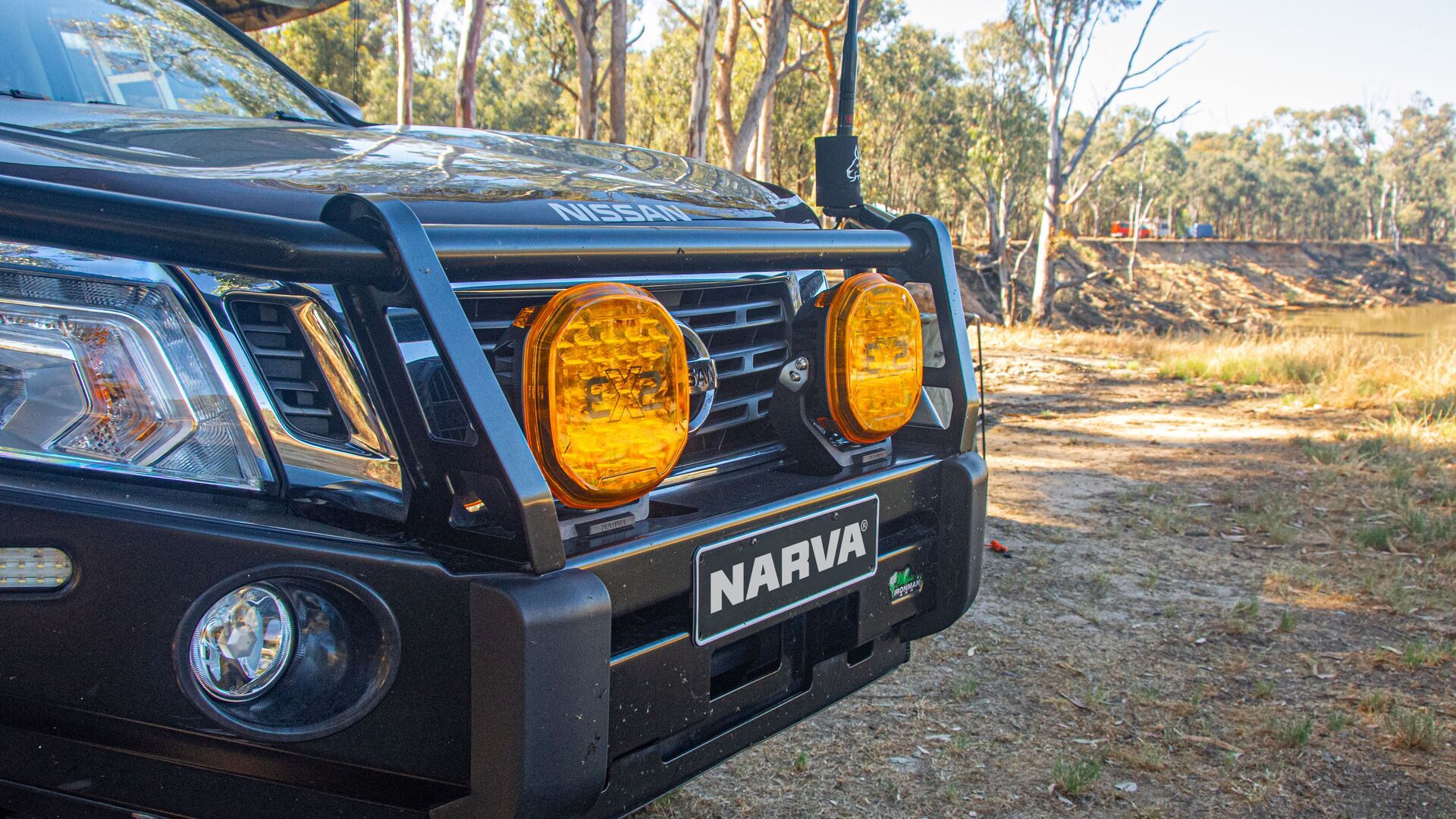 EX2 Amber Lens Covers On