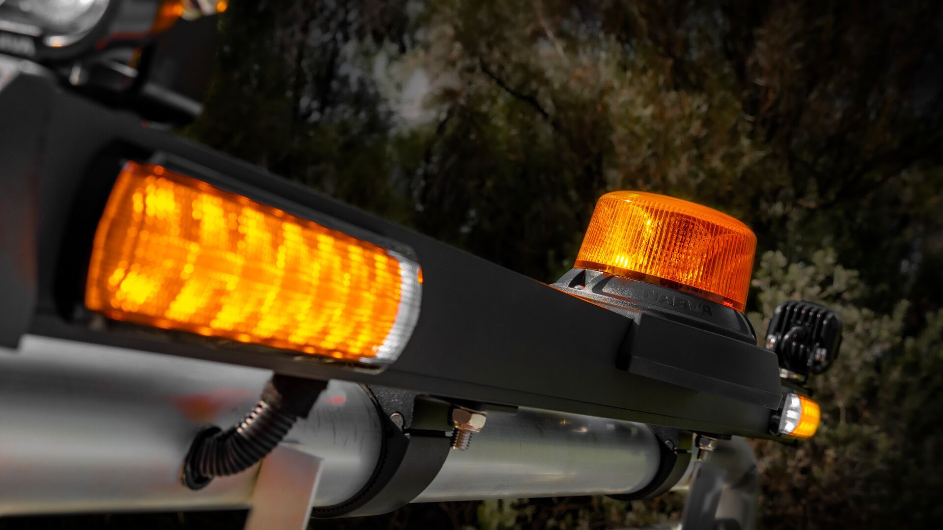 Narva Utility Bar installed on a vehicle - closer look