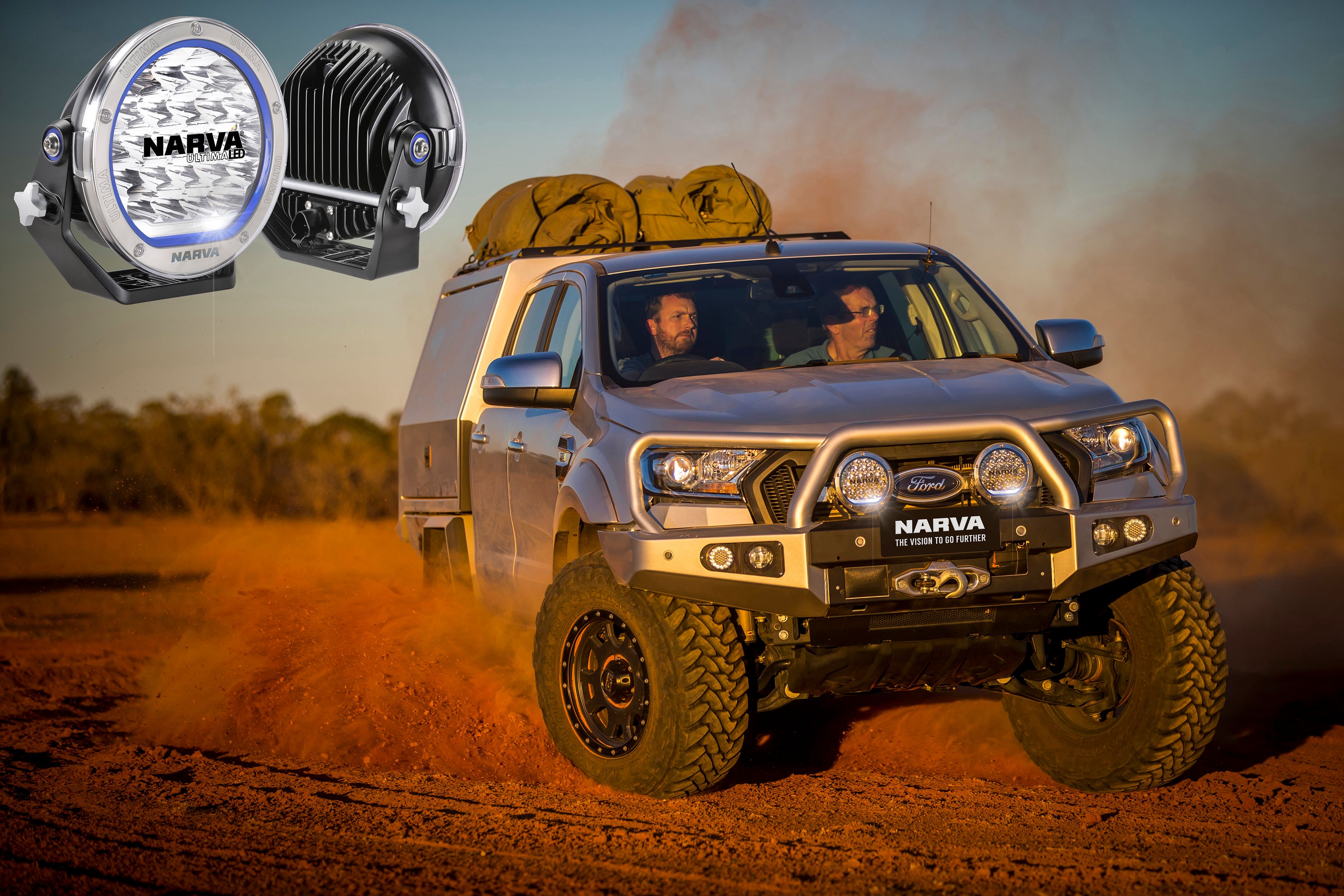 Ultima 180 LED Driving LIghts Ford Ranger