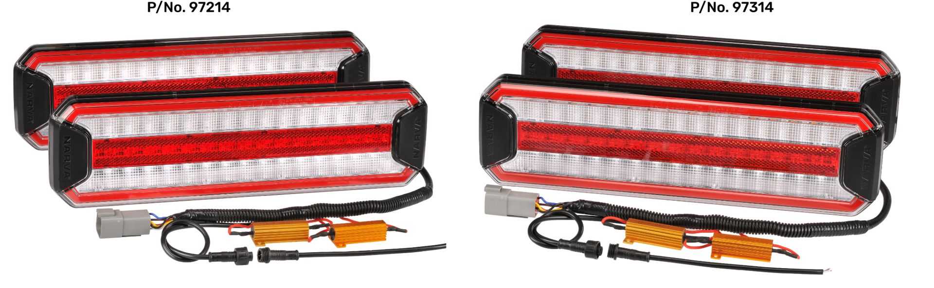 Premium LED rear lighting with easy installation