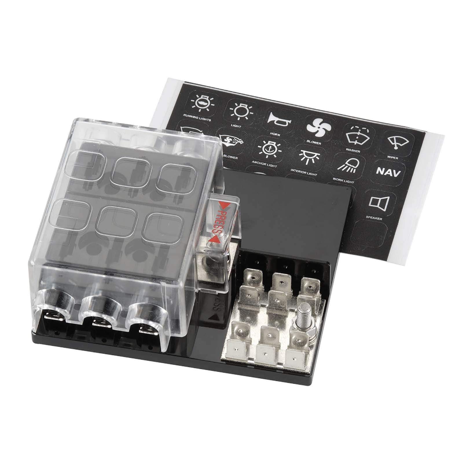 Narva | 6-WAY STANDARD ATS BLADE FUSE BLOCK