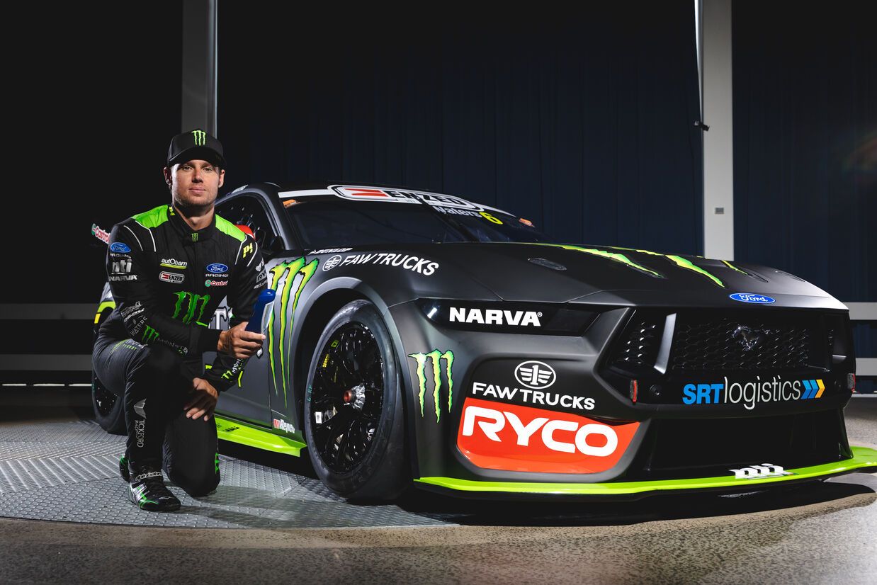 Cameron Waters with his car