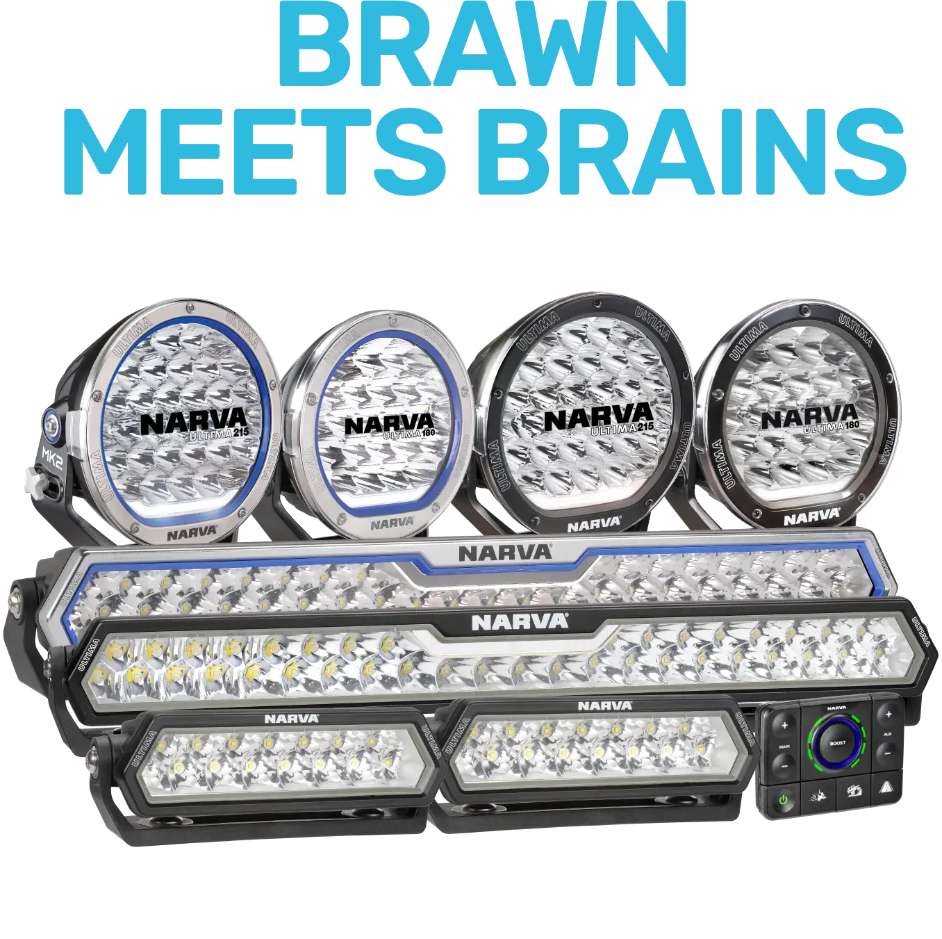 BRAWN MEETS BRAINS. HIGH PERFORMANCE ULTIMA DRIVING LIGHTS & LIGHT BARS