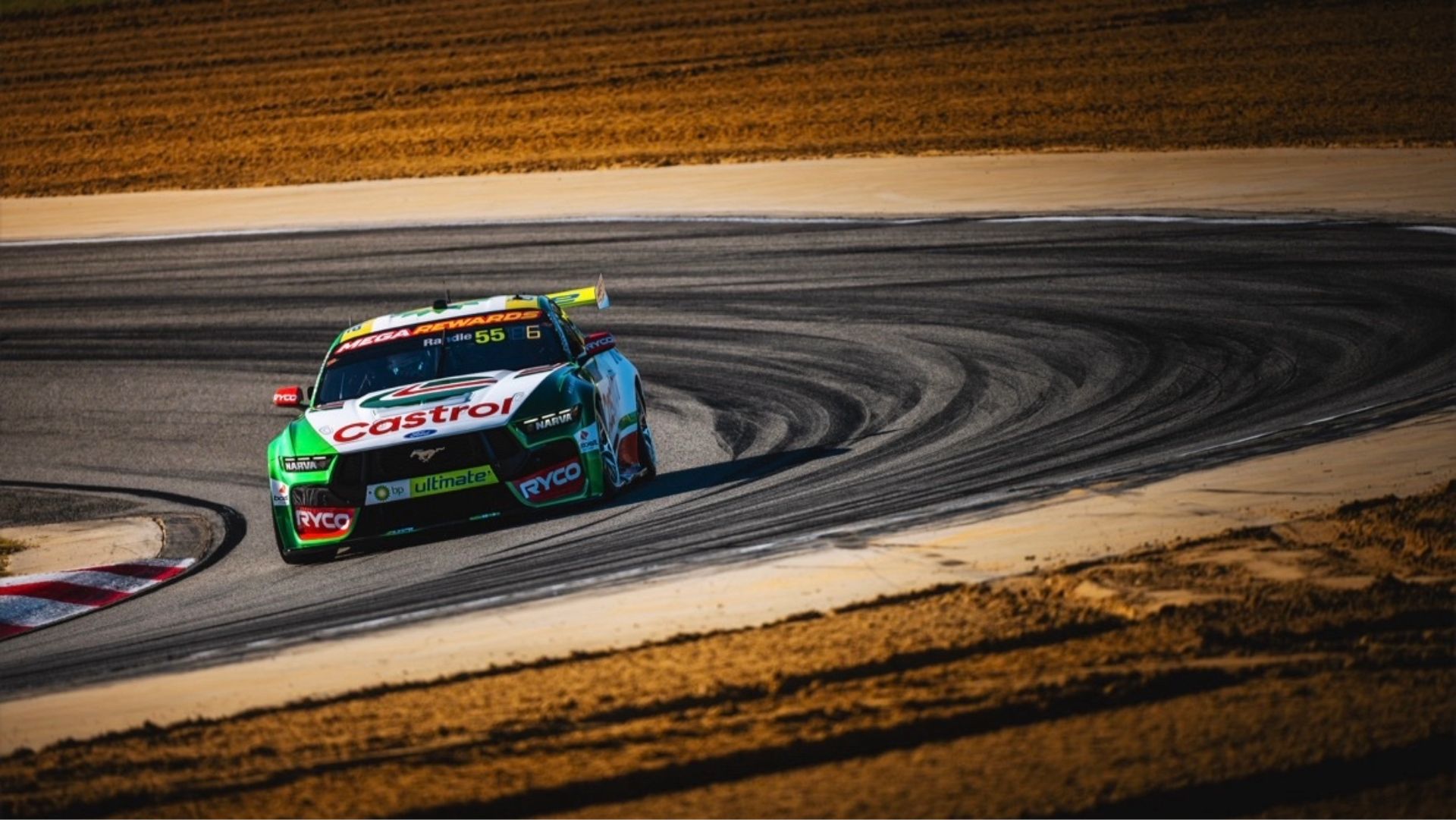 Thomas Randle in the #6 Tickford Racing Mustang at Wanneroo Raceway