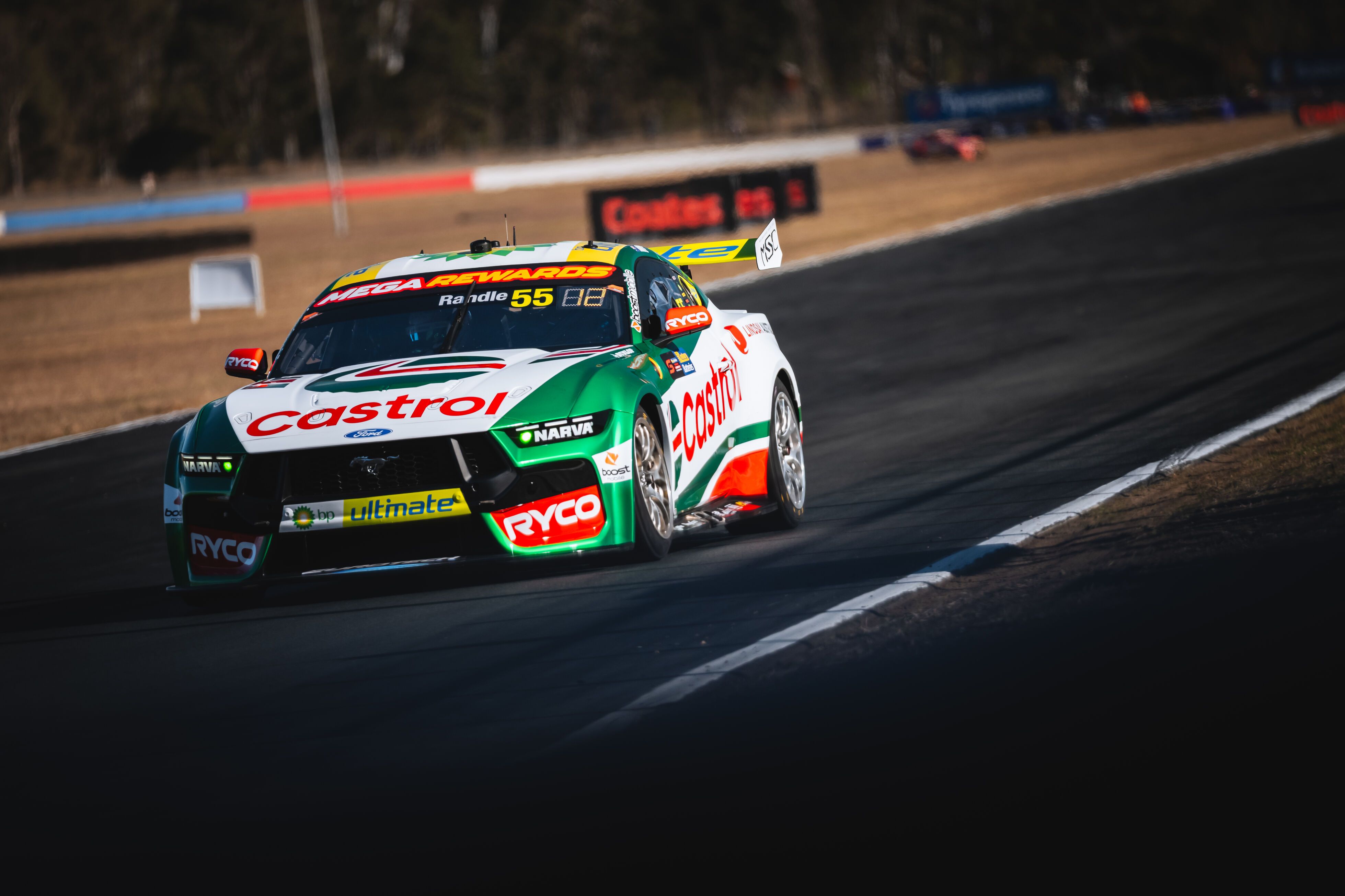 Cam Waters competing at Queensland Raceway